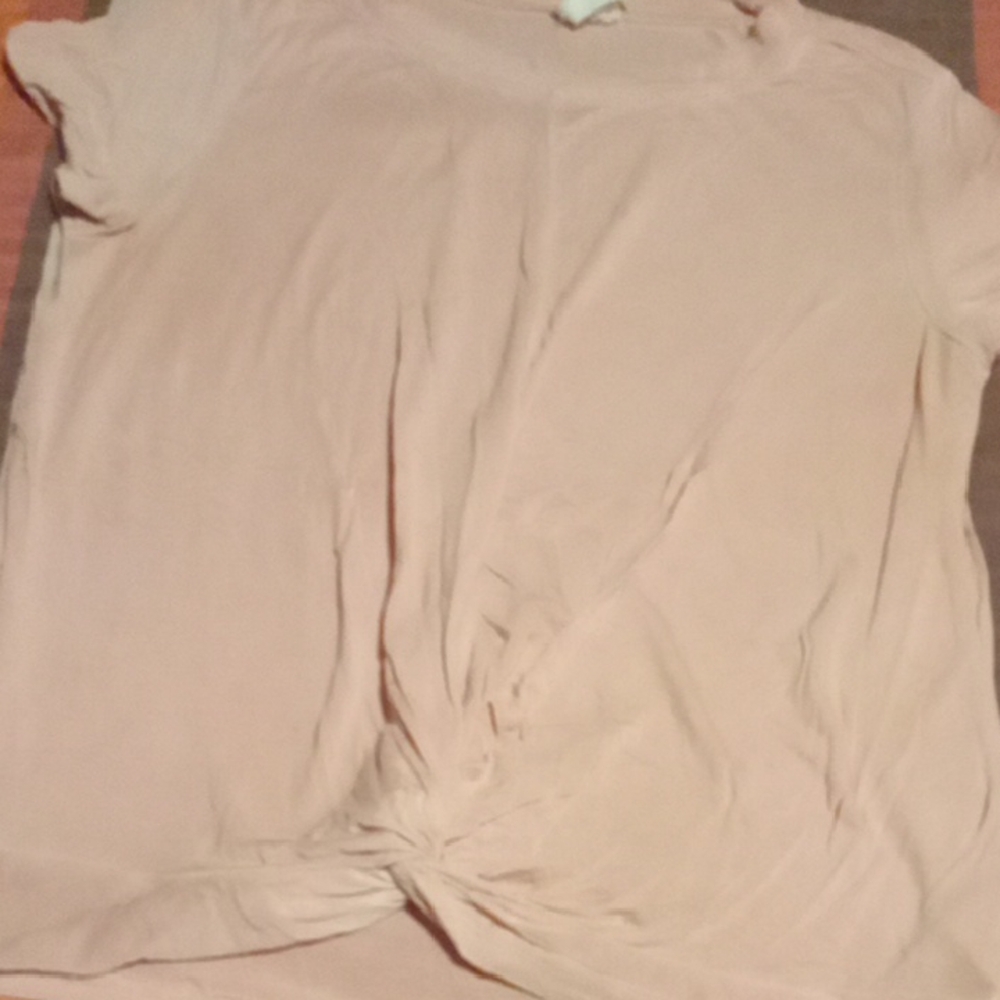 Women's Pink Knot Front Top Size Small Good Condition Brand T.b.o